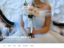 Tablet Screenshot of enchantedgowns.com